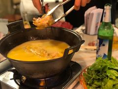 -鲜入围煮花胶鸡海鲜火锅