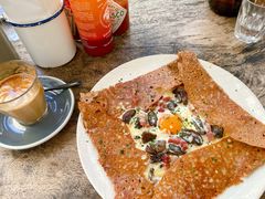 鸡蛋蘑菇熏肉荞麦可丽饼-RAC BAR(安福路店)