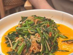 酸笋炒空心菜-浩海火燒雲傣家菜(芮欧百货店)