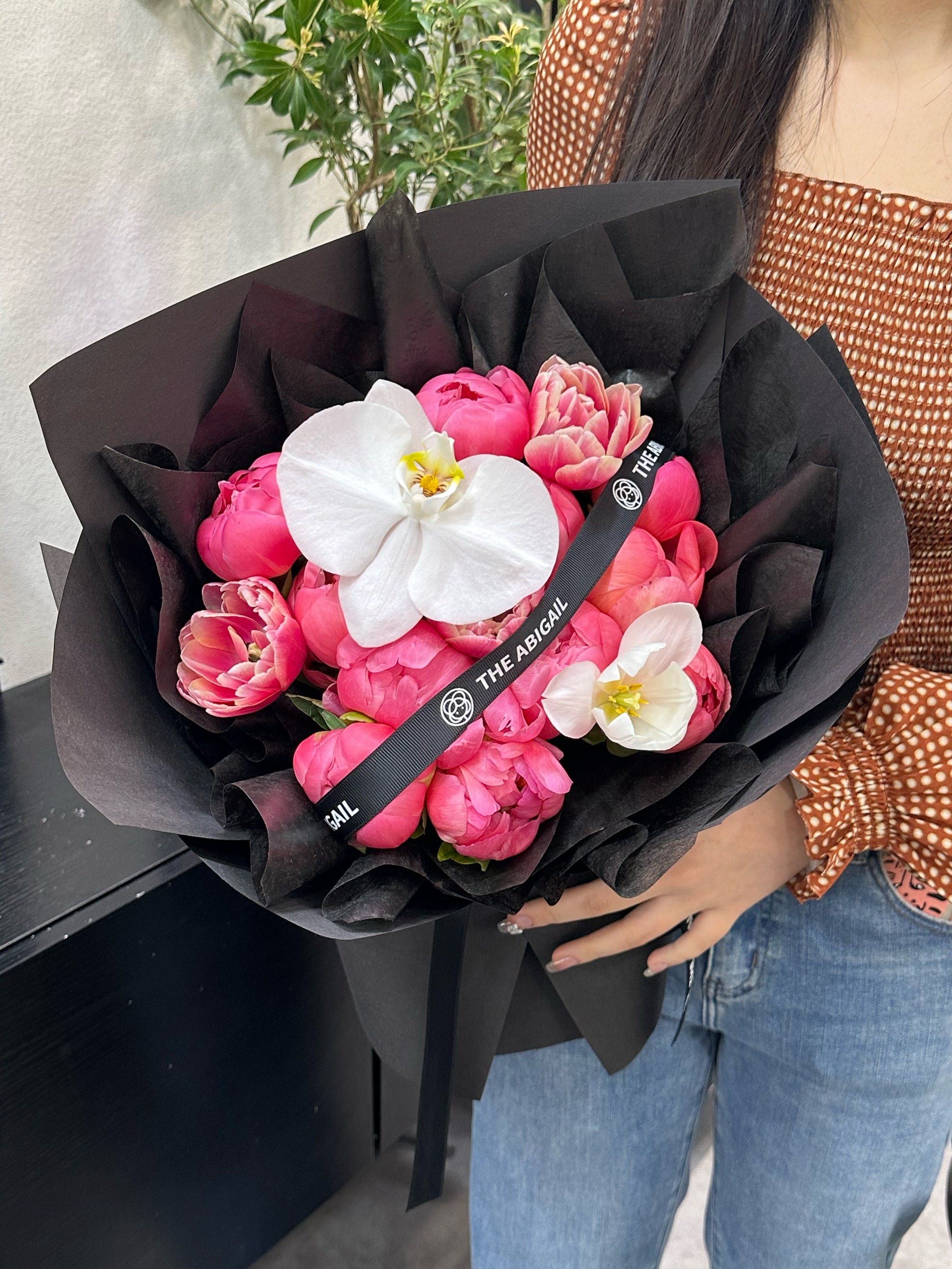 落日珊瑚芍药花