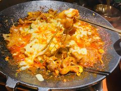 铁板章鱼五花肉-春熙台韩国料理·章鱼肥牛(西丽店)