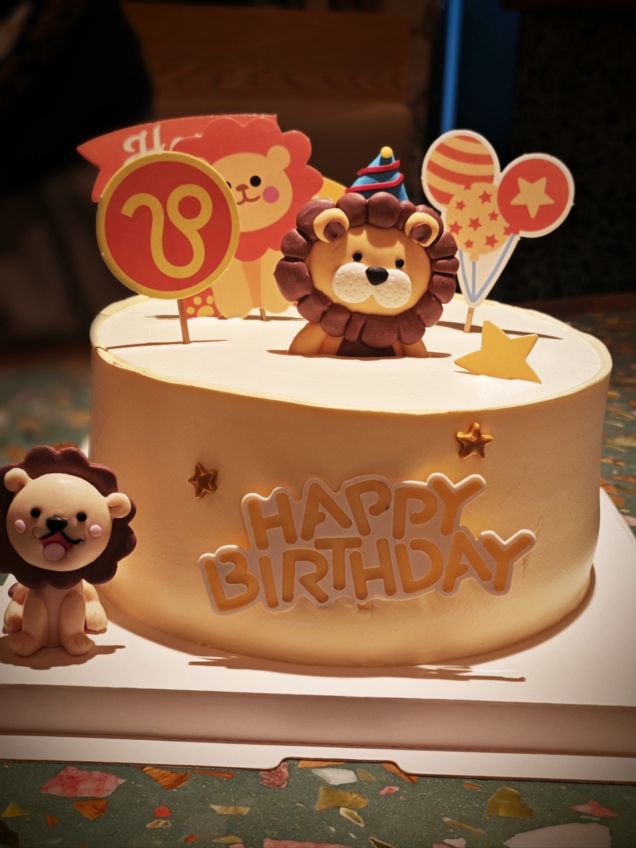 狮子庆生蛋糕