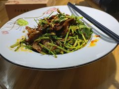 香菜牛肉-老地方家宴(竹山五福堂店)