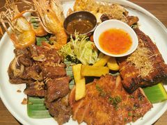 碳烧猪颈肉拼大虾-星叶·东南亚料理(宁波万象汇店)
