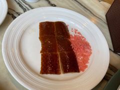 鸭皮沾跳跳糖-金百万烤鸭店(马甸店)
