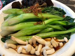 白灼菌菇菜心-新白鹿餐厅(虹桥南丰城店)