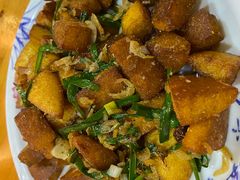 虾皮炒饽饽-老姑砂锅·烧烤天津菜(体北道店)