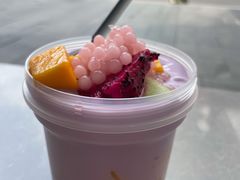 酸甜蓝莓酸奶-溪边姑娘·拉丝酸奶水果捞(春熙路店)