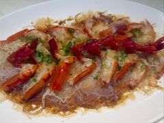 蒜蓉金菇蒸九节虾-东海海鲜酒家(流花店)
