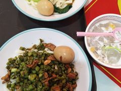 四季豆炒肉拌面-杨记跷脚牛肉面(下元店)