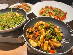 辣炒鱿鱼头-老头儿油爆虾(金鹰世界店)