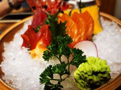 三文鱼刺身-九井澤精致料理(金茂店)