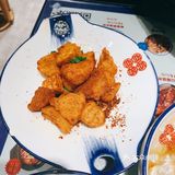 蘸辣椒吃还可以。「锅巴土豆」强烈推荐