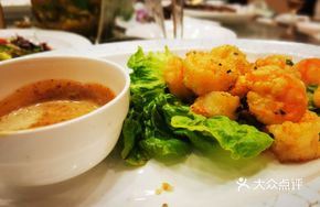 Egg Yolk Shrimp Balls