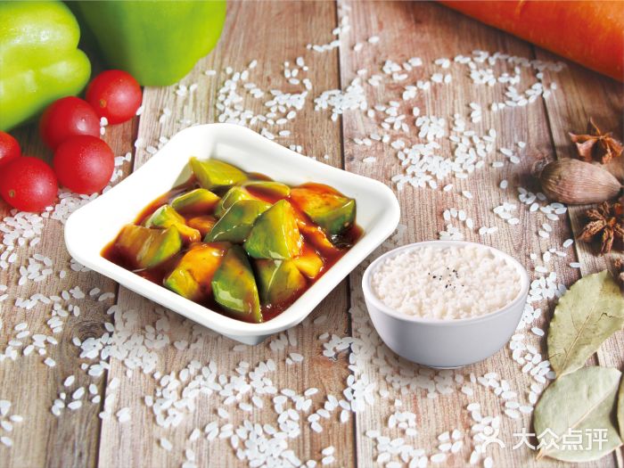 富士亭小牛饭(碧乐时光·珊瑚汇店)红烧茄子套餐图片