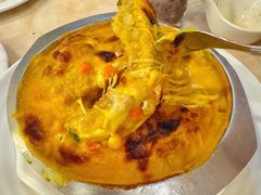 咖喱焗鸡扒-喜莲咖啡