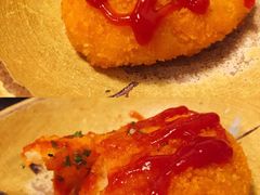 芝士炸土豆饼-金龙咖喱