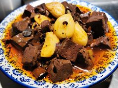 辣子蒜牛血-兄弟俩老李家牛肉汤(总店)