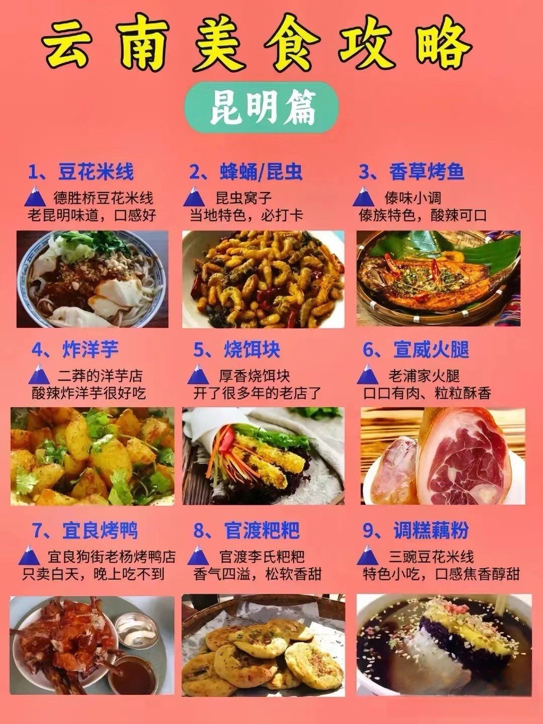 云南必吃美食和小吃