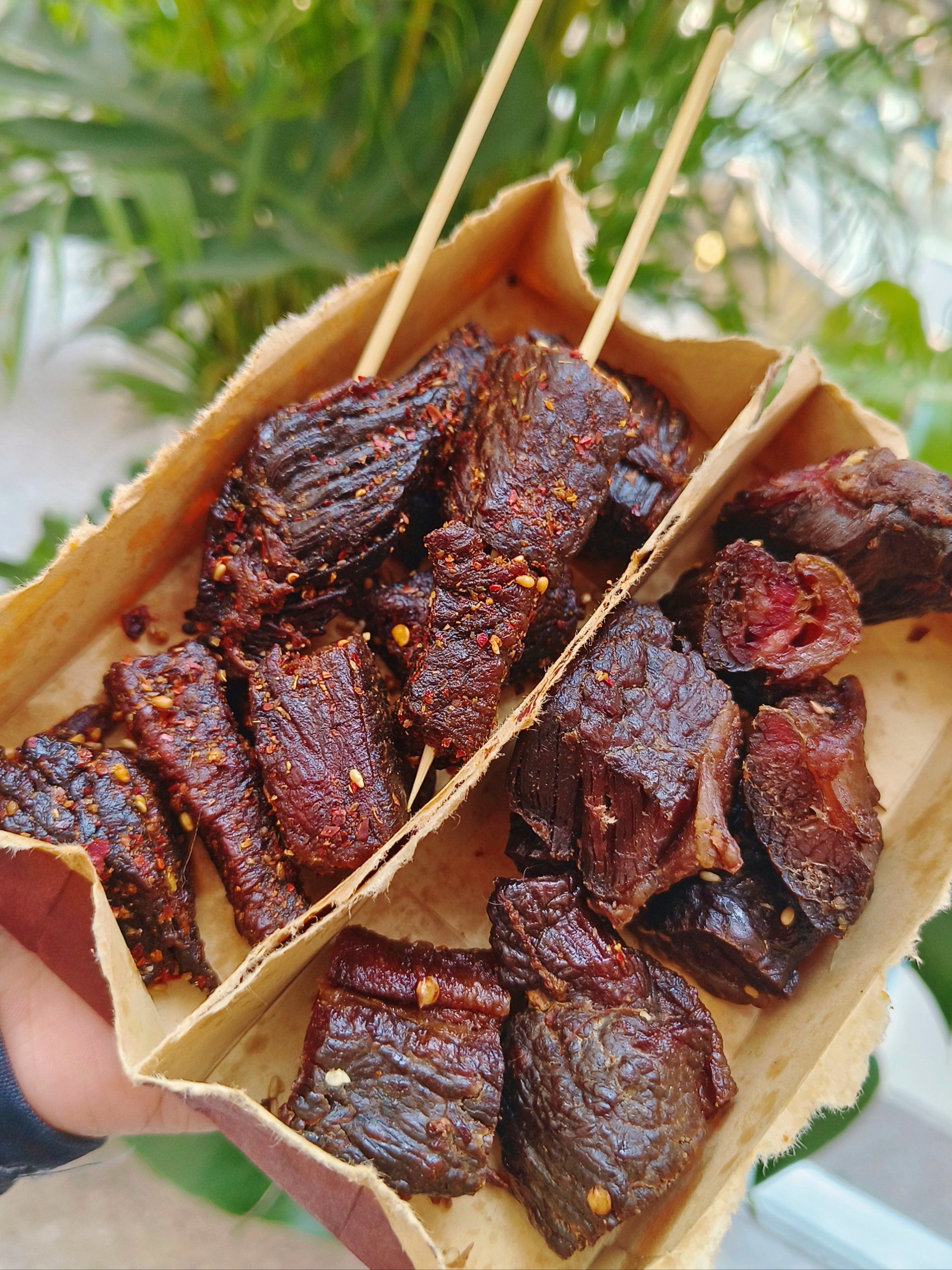 三天来买了两次!这家现烤牛肉干太好吃了!