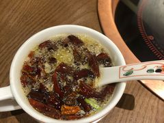 现炸辣椒油-北京老门框爆肚涮肉馆(凤城六路店)