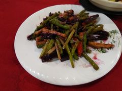 红菜根豆角炒玉松-佛有缘素食馆·荔湾老字号(陈家祠首店)