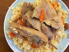 中份羊排手抓饭+酸奶-古楼兰新疆抓饭(龙湖河西天街店)