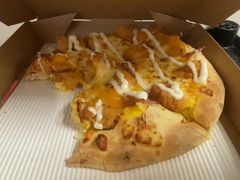 鎏金咸蛋黄嫩鸡披萨-必胜客(花园路宅急送店)