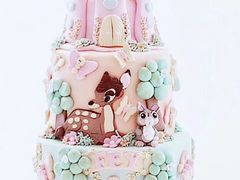 -咖咖熊蛋糕定制·蓝风车动物奶油