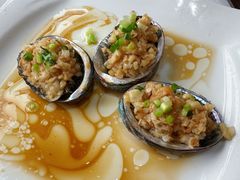 蒜蓉蒸鲍鱼-渔民船说·北塘海鲜·天津菜·海肠捞饭(北塘古镇店)