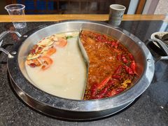 大骨汤鸳鸯锅-蓉城老院十一年川味老火锅(中南店)