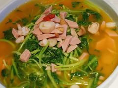 金汤鲜虾鸡毛菜-尚府一品·烤鸭·新京菜(圆明园店)