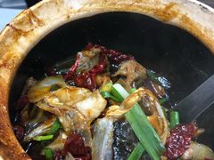宫保鱼头-长城砂煲田鸡粥