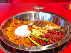 谭血鸭红锅底-谭鸭血老火锅(漳州路店)