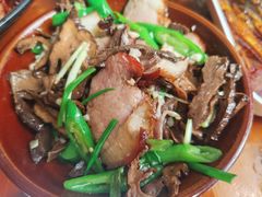 干笋子炒腊肉-禧福徕盆盆香川菜馆(北京市朝阳区)