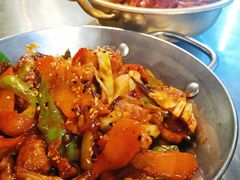 鱿鱼炒五花肉-富乐满韩国正宗炸鸡韩国料理(虹泉路店)