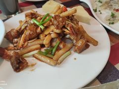 梭子蟹炒年糕-兰桂坊·花园餐厅(西湖店)