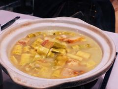 咸肉笋尖芥菜锅-临安鲲凌餐厅(钱王大街店)