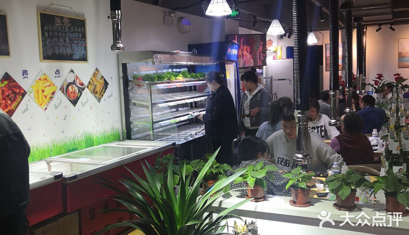 绝绝子的自助烤肉店