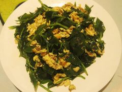 竹叶菜炒蛋-幸福树餐厅