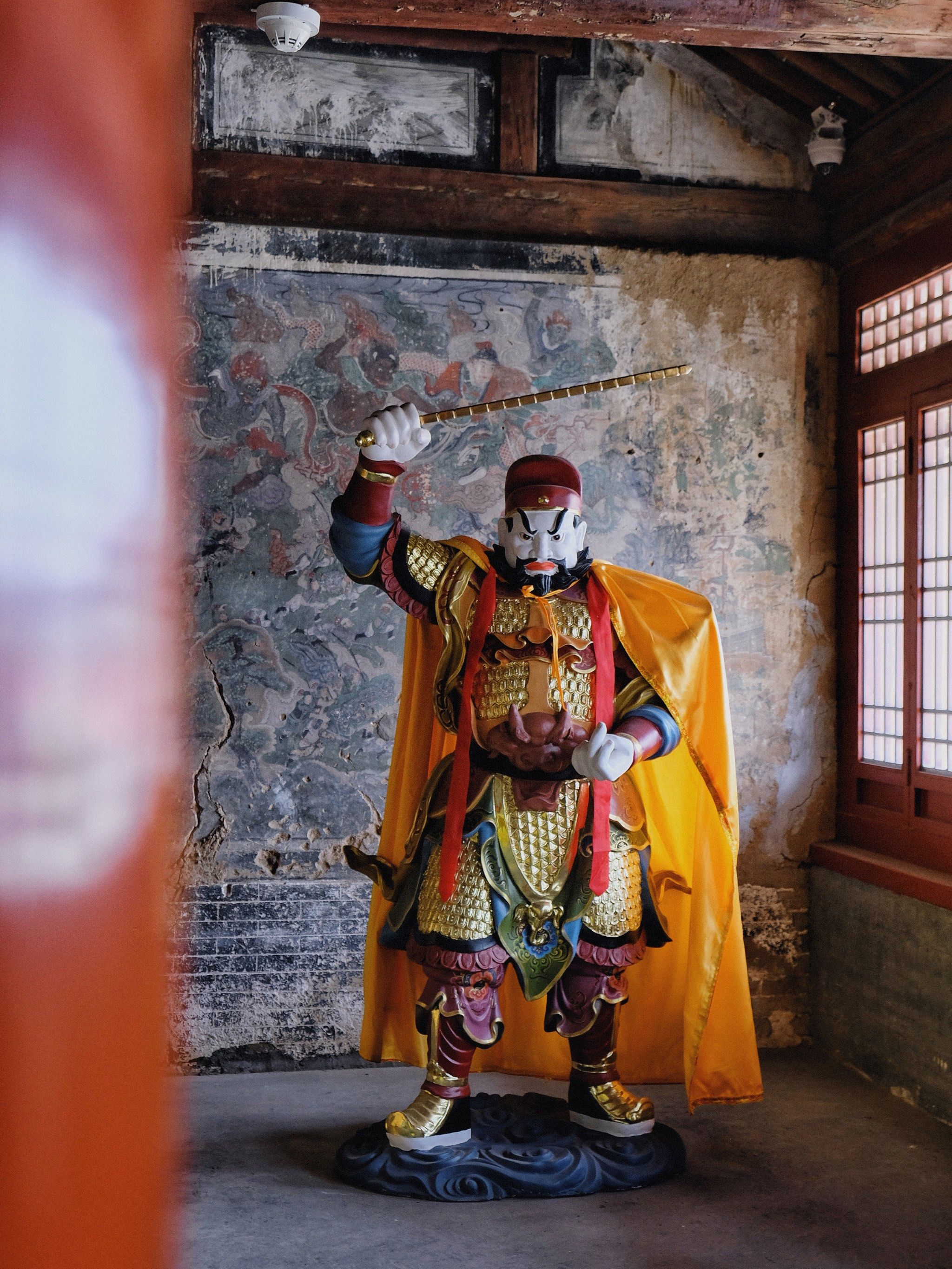 东,西山墙上的壁画,为明代作品.

07火神庙的东西山墙壁画,描绘