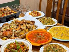 -东来菜馆•手抓海鲜家常菜•海鲜锅贴(鸽子窝店)