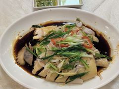 葱油淋鸡-津津菜馆(绝没分店)