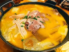 泰式咖喱牛杂锅仔-丁记盐蘸牛肉·新杭菜(河东路店)