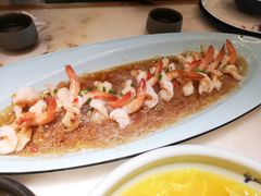 蒜蓉粉丝蒸开边虾-绿茶餐厅(乐峰广场店)