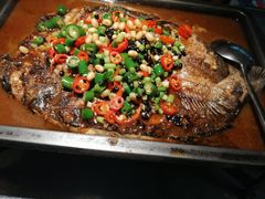 酱香烤鱼-探鱼·鲜青椒爽麻烤鱼(北京路天河城店)