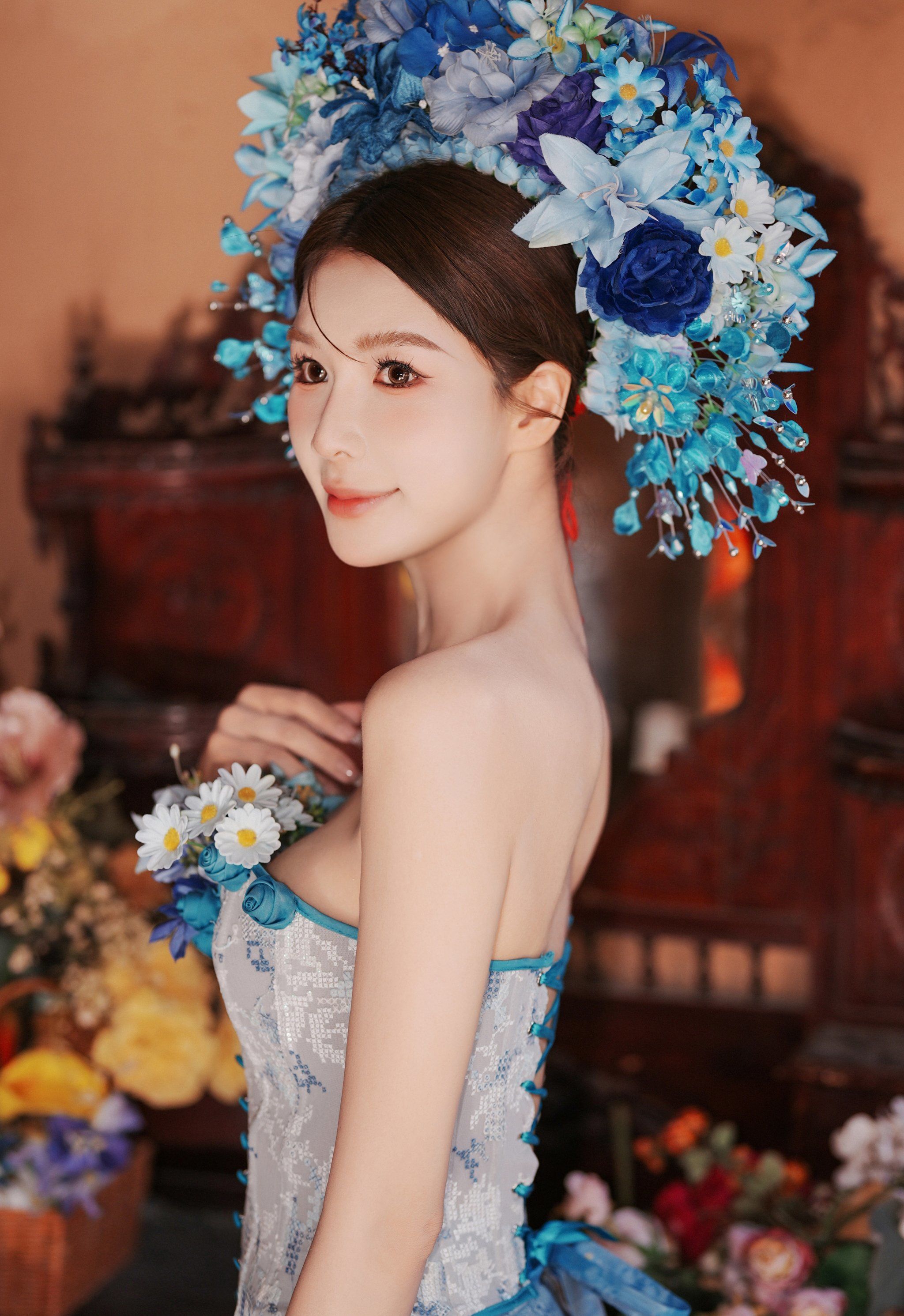 古风新娘发型艺术