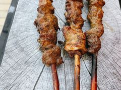 红柳羊肉串-向外鱼乐·土菜·虹鳟鱼