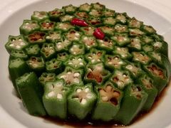 捞汁油螺炝秋葵-长春凯悦酒店-品悦中餐厅
