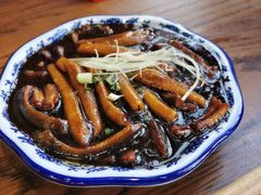 现炒鳝丝-孙盛兴奥灶面馆·蟹黄面·三虾面(山塘街总店)